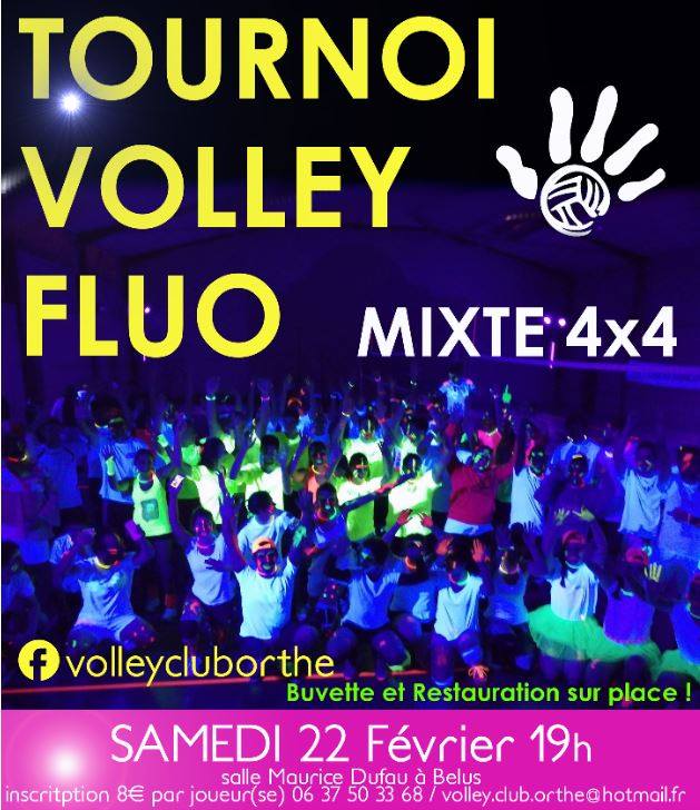 Tournoi FLUO de Volley-Ball au VCO – 3ème Edition