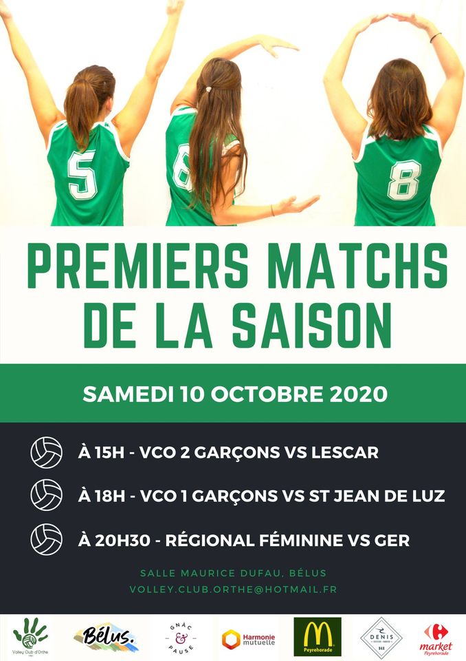 Les premiers Matchs de la saison à domicile