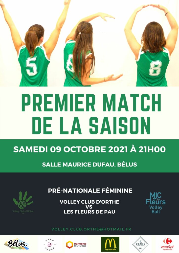 Match PNF à Bélus Samedi 9 Octobre 2021 à 21h