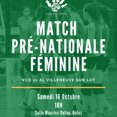 ✏️ Match PNF à Bélus Samedi 16 Octobre à 18h