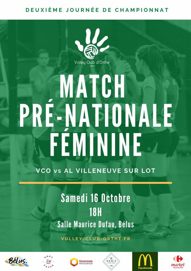✏️ Match PNF à Bélus Samedi 16 Octobre à 18h