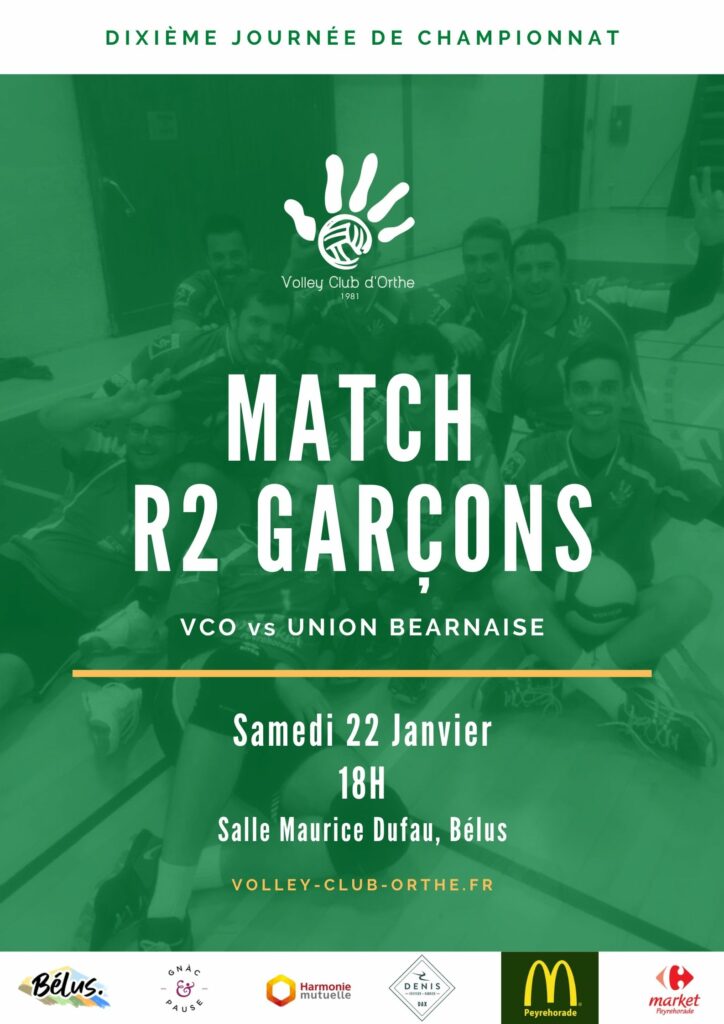 ❌ Match des Seniors G à Bélus Samedi 22 Janvier à 18h annulé ❌
