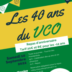 📌 40 ans du VCO – Samedi 10 Septembre 📌