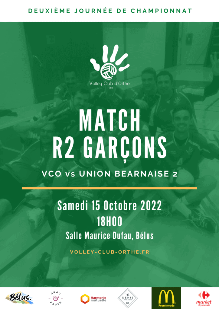 📌 Match R2G Samedi à 18h – Bélus