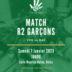 📌 Match R2G Samedi à 18h – Bélus