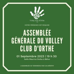 📌 Assemblée Générale VCO – 01/09/2023 📌