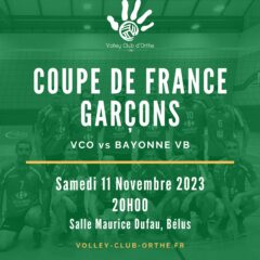 1er Tour de Coupe de France pour les Garçons