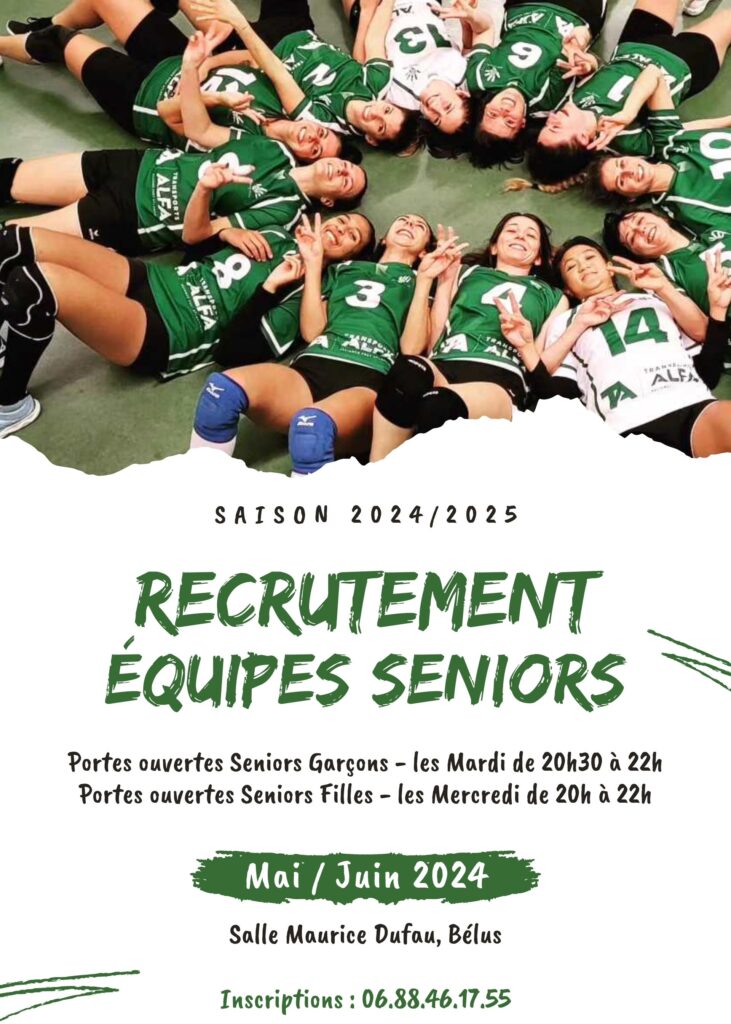 Recrutement saison 24/25