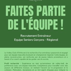 Recherche entraîneur de Volley dans les Landes : équipe masculine en championnat régional