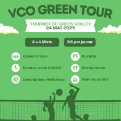 🌿 Le VCO GREEN TOUR – 24 mai 2025 🏐