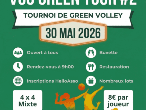 🌿🏐 VCO GREEN TOUR #2 : le tournoi revient le 30 mai 2026
