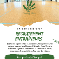 Le club recrute des entraîneurs pour 2026/2027