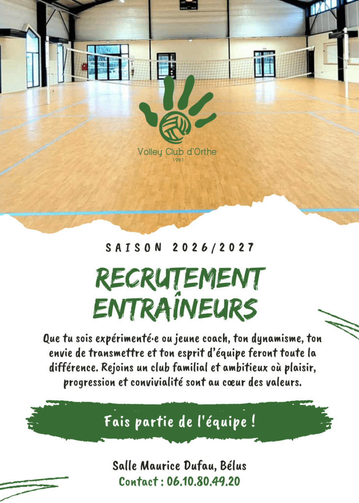 Le club recrute des entraîneurs pour 2026/2027