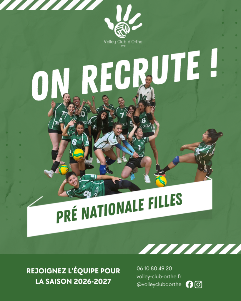 Recrutement Saison 2026-2027
