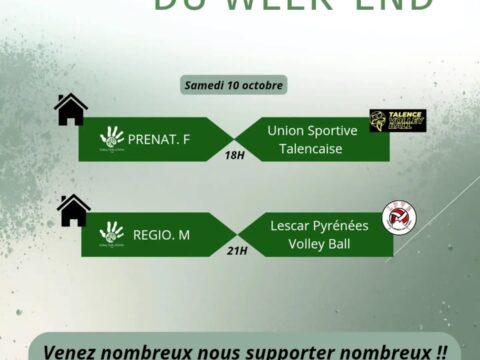 Premier match à domicile pour nos équipes seniors !