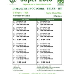 Le SUPER LOTO du VCO arrive🍀