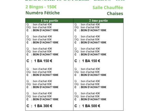 Le SUPER LOTO du VCO arrive🍀