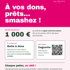 Octobre Rose au VCO : à vos dons, prêts… smashez